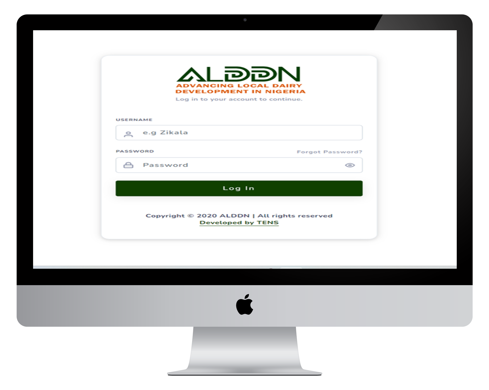 ALDDN desktop mockup